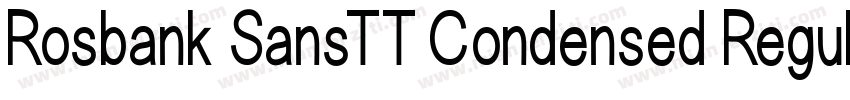 Rosbank SansTT Condensed Regular字体转换